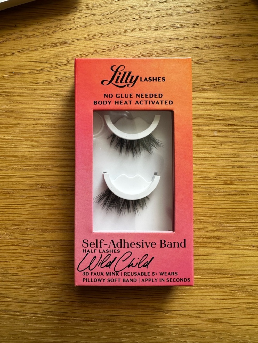 Lilly Lashes Wild Child Self-Adhesive Half Lashes - Coral